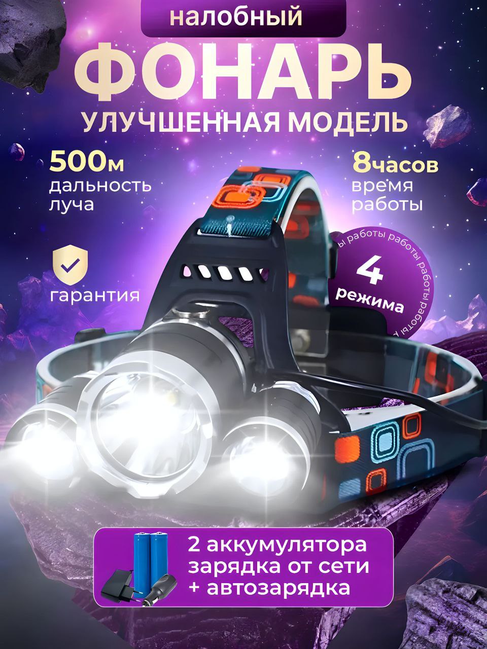 Фонарь налобный